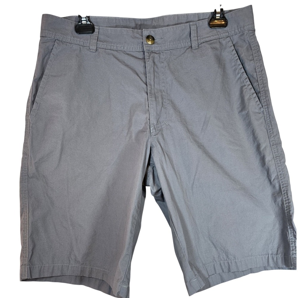 Columbia Sportswear Men's Gray Chino Golf Shorts Size 32W 10" Inseam Casual...